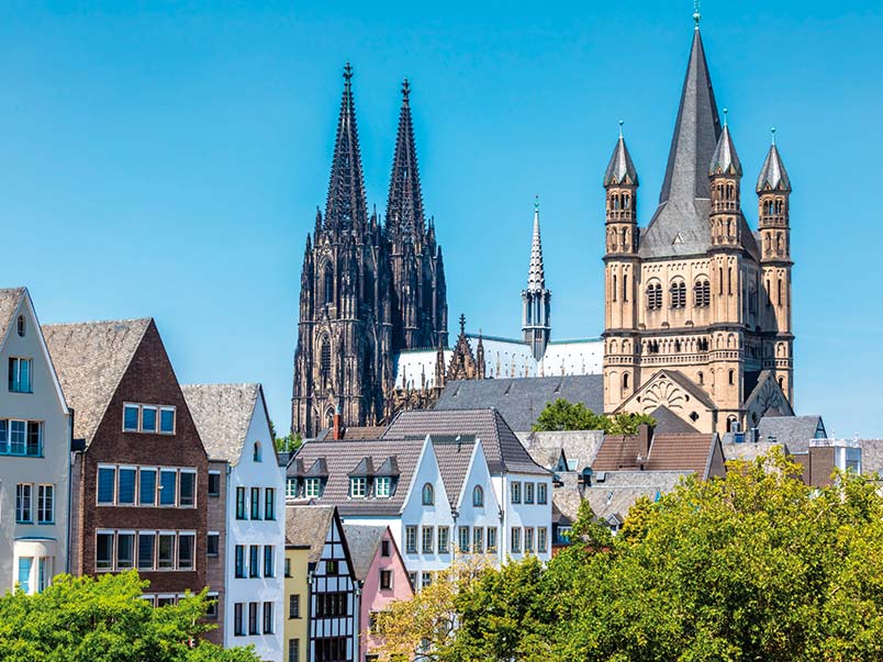 Great St Martin Church in Cologne, Germany